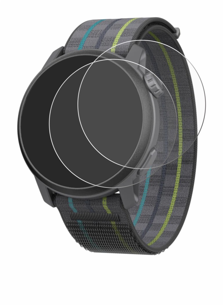 Imagen del dispositivo Coros Pace 3 con una amplia variedad de protectores de pantalla.