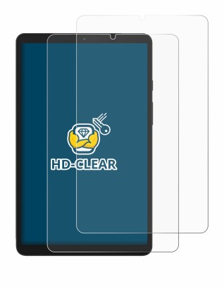 Abbildung des Geräts Samsung Galaxy Tab A9 WiFi mit einer Vielzahl des Displayschutzes.