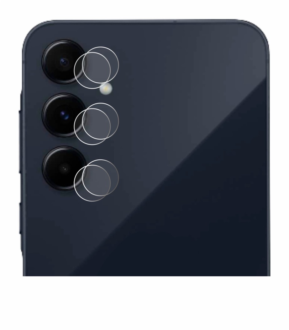 Abbildung des Geräts Samsung Galaxy A55 5G (NUR Kameraschutz) mit einer Vielzahl des Displayschutzes.