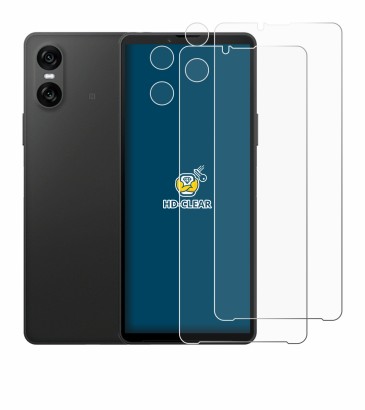 Imagen del dispositivo Sony Xperia 10 VI (Frontal+Cámara) con una amplia variedad de protectores de pantalla.