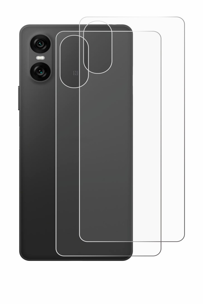 Imagen del dispositivo Sony Xperia 10 VI (Trasero) con una amplia variedad de protectores de pantalla.