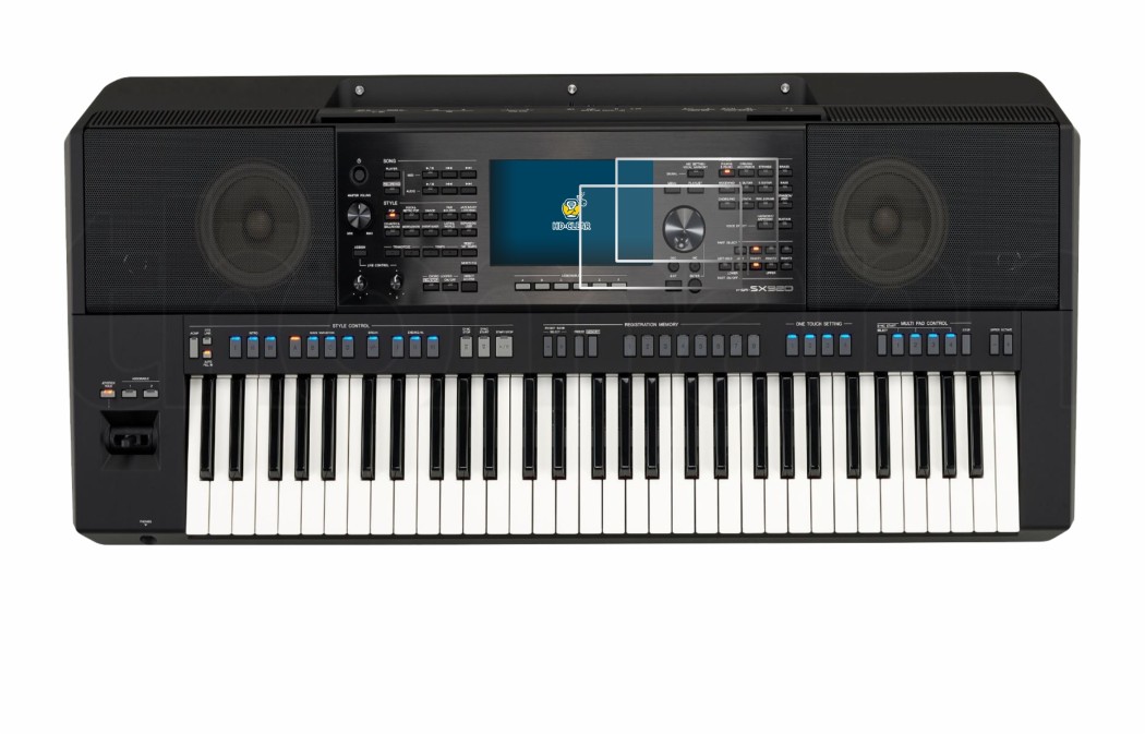 Image of the device Yamaha PSR-SX920 with a wide variety of screen protectors.