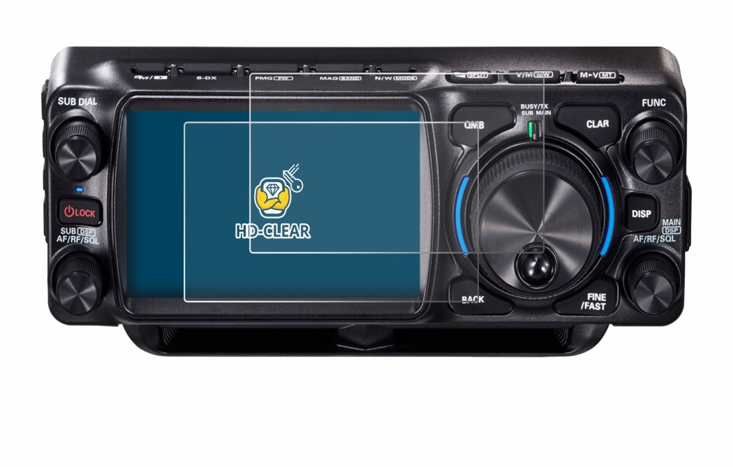 Image of the device Yaesu FTX-1 with a wide variety of screen protectors.