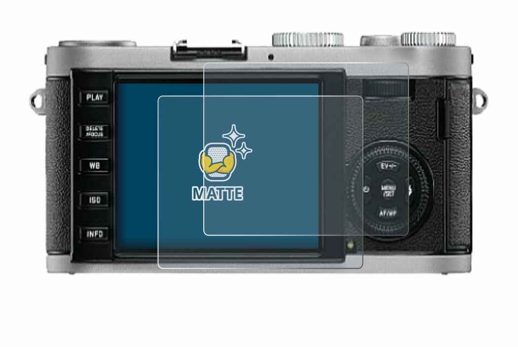 Image of the device Leica X1 with a wide variety of screen protectors.