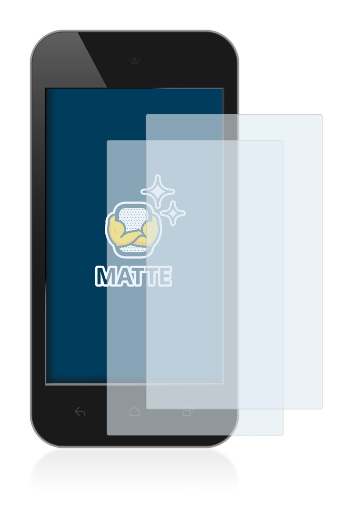 Image of the device with a wide variety of screen protectors.