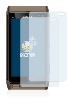 Image de l'appareil Nokia n8 avec une grande variété de protections d'écran.