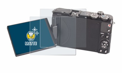 Image de l'appareil Samsung EX2F avec une grande variété de protections d'écran.