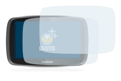 Imagen del dispositivo TomTom GO 5000 con una amplia variedad de protectores de pantalla.