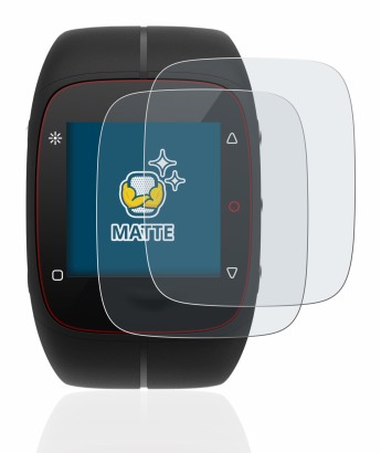 Image de l'appareil Polar M400 avec une grande variété de protections d'écran.