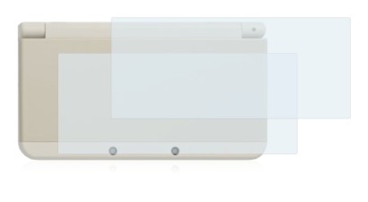 Image of the device Nintendo New 3DS (housing) with a wide variety of screen protectors.