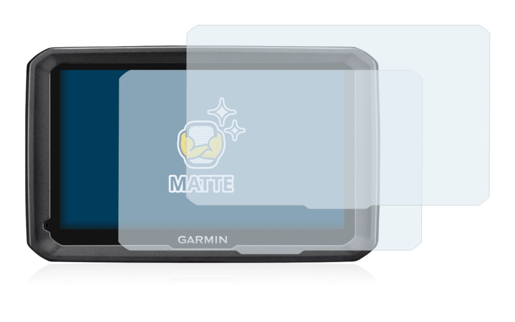 Image of the device Garmin dezl 770 LMT-D with a wide variety of screen protectors.