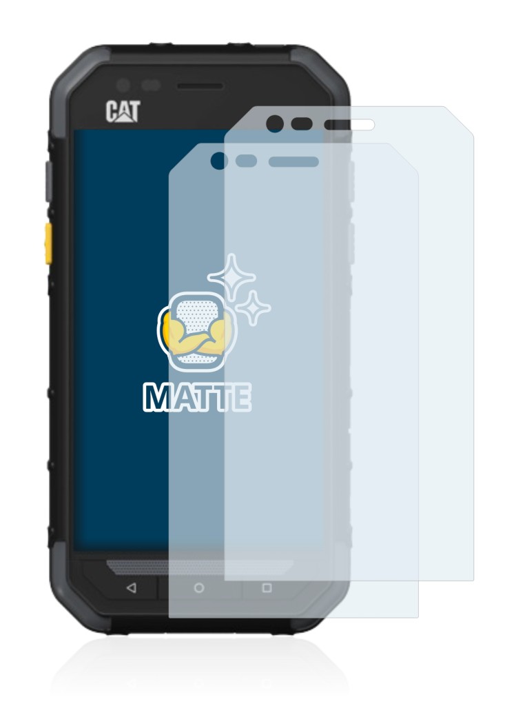 Image de l'appareil Caterpillar Cat S30 avec une grande variété de protections d'écran.