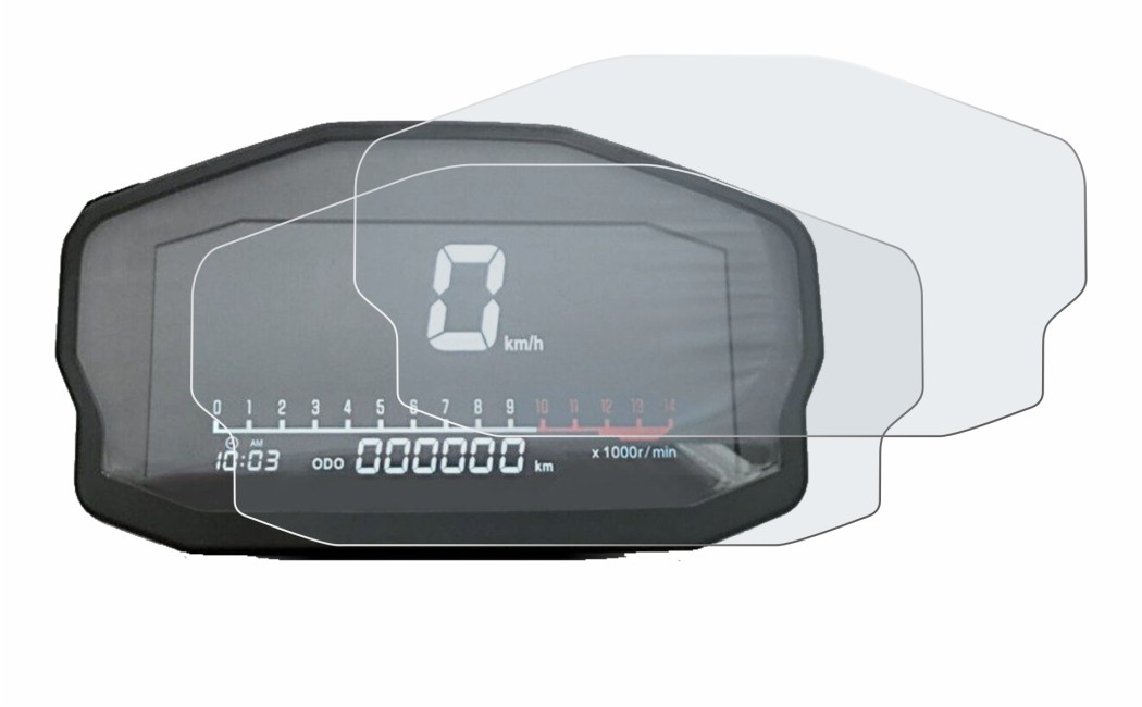 Image of the device Ducati Panigale 1199 Speedometer display with a wide variety of screen protectors.