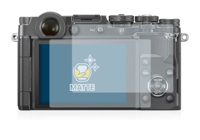Image of the device Olympus PEN-F with a wide variety of screen protectors.
