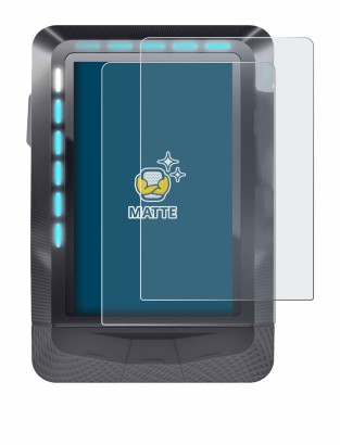 Immagine del dispositivo Wahoo Elemnt GPS con un'ampia varietà di protezioni per lo schermo.