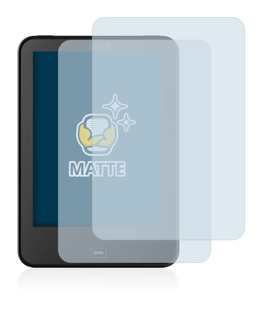 Immagine del dispositivo Tolino Vision 4 HD con un'ampia varietà di protezioni per lo schermo.