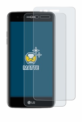 Image de l'appareil LG K8 2017 avec une grande variété de protections d'écran.