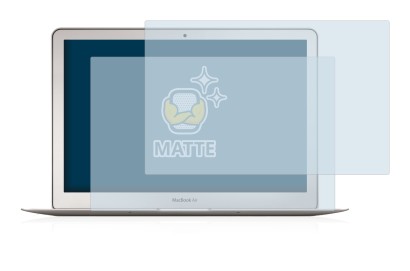 Image de l'appareil Apple MacBook Air 13" (Début 2015) avec une grande variété de protections d'écran.