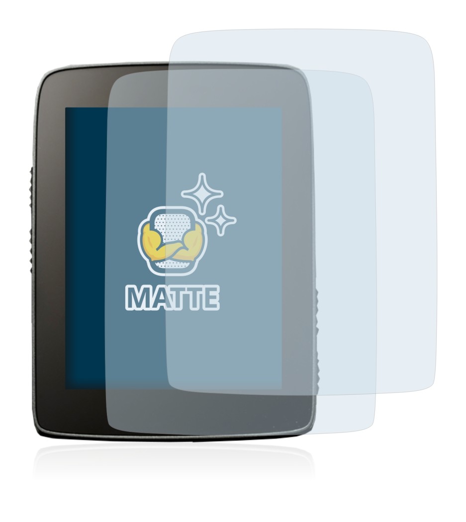 Abbildung des Geräts Hammerhead Karoo mit einer Vielzahl des Displayschutzes.