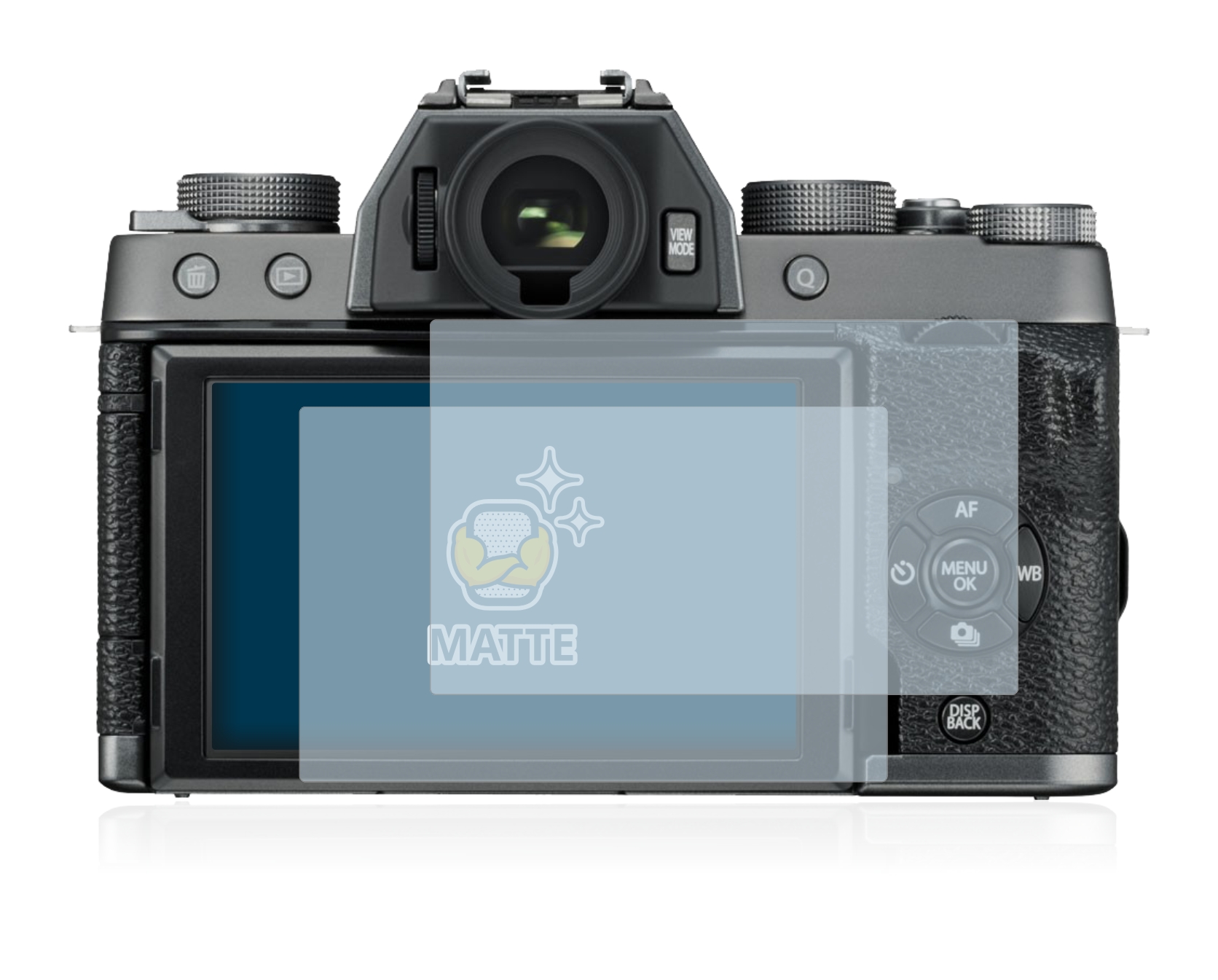 2x Display Schutz Folie für FujiFilm X-T100 Matt Entspiegelt 