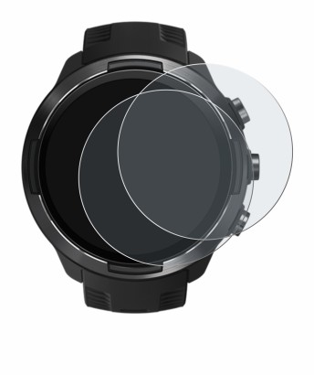 Image de l'appareil Suunto 9 avec une grande variété de protections d'écran.