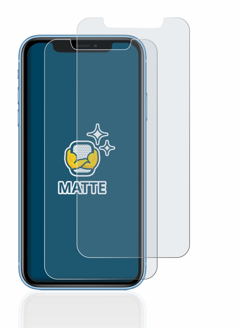 Imagen del dispositivo Apple iPhone XR con una amplia variedad de protectores de pantalla.