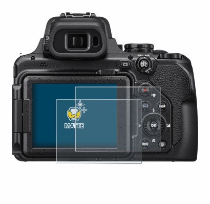 Image of the device Nikon Coolpix P1000 with a wide variety of screen protectors.