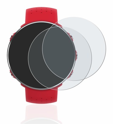 Abbildung des Geräts Polar Vantage M mit einer Vielzahl des Displayschutzes.