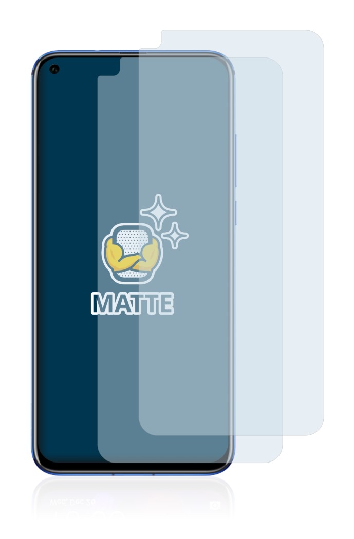 Immagine del dispositivo Honor View 20 con un'ampia varietà di protezioni per lo schermo.