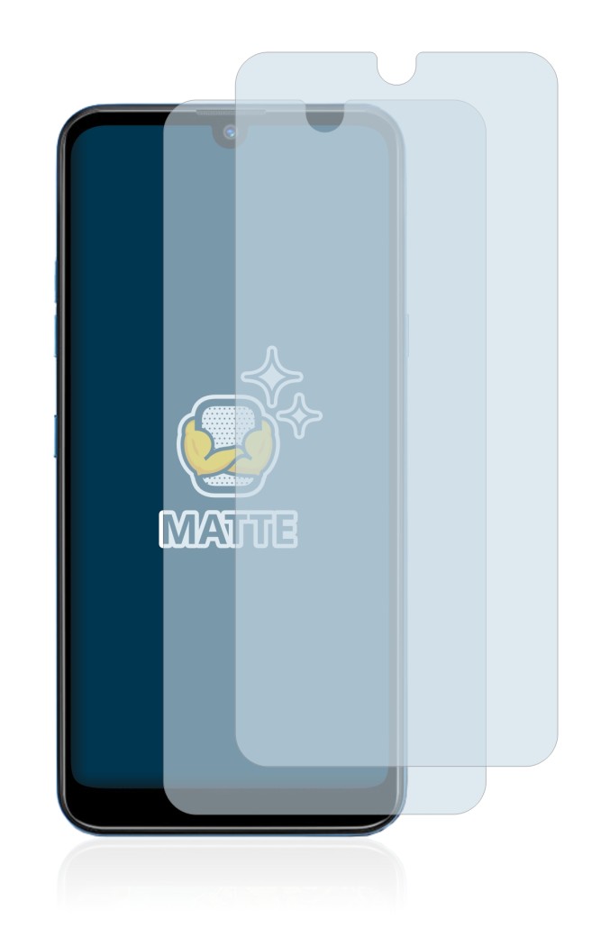 Image of the device LG Q60 with a wide variety of screen protectors.