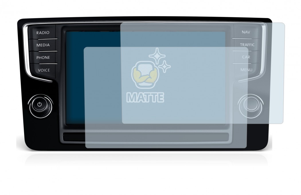2x BROTECT Matte Displayschutzfolie für Volkswagen Golf Sportsvan 2015  Discover Pro 8 2014 - Entspiegelt, Anti-Fingerprint