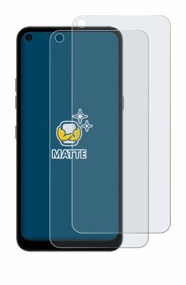 Imagen del dispositivo LG K61S con una amplia variedad de protectores de pantalla.