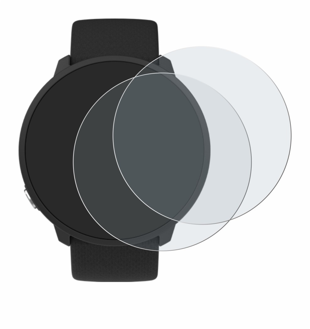 Imagen del dispositivo Polar Unite con una amplia variedad de protectores de pantalla.