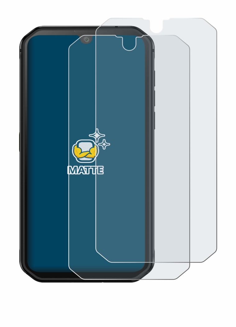 Image of the device Blackview BV9900E with a wide variety of screen protectors.