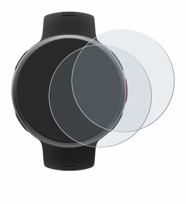 Image de l'appareil Polar Vantage V2 avec une grande variété de protections d'écran.