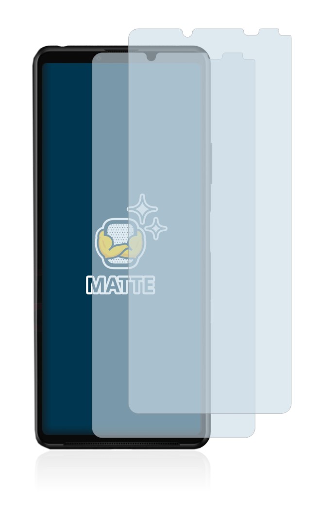 Image de l'appareil Sony Xperia 10 III avec une grande variété de protections d'écran.