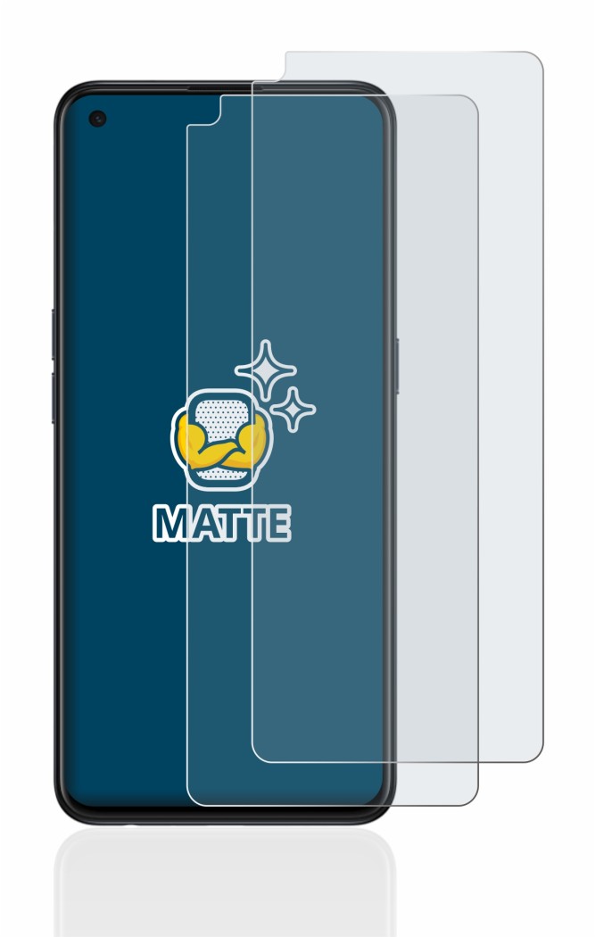 Abbildung des Geräts Oppo Find X3 Lite mit einer Vielzahl des Displayschutzes.