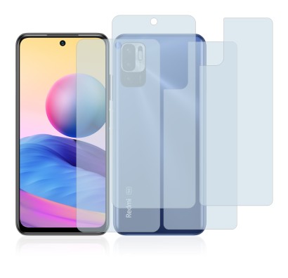 Image of the device Xiaomi Redmi Note 10 5G (Front+Back) with a wide variety of screen protectors.