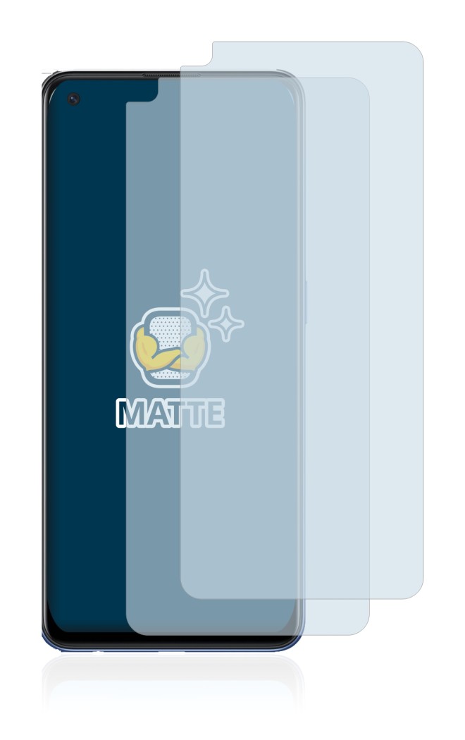 Imagen del dispositivo Oppo A74 con una amplia variedad de protectores de pantalla.