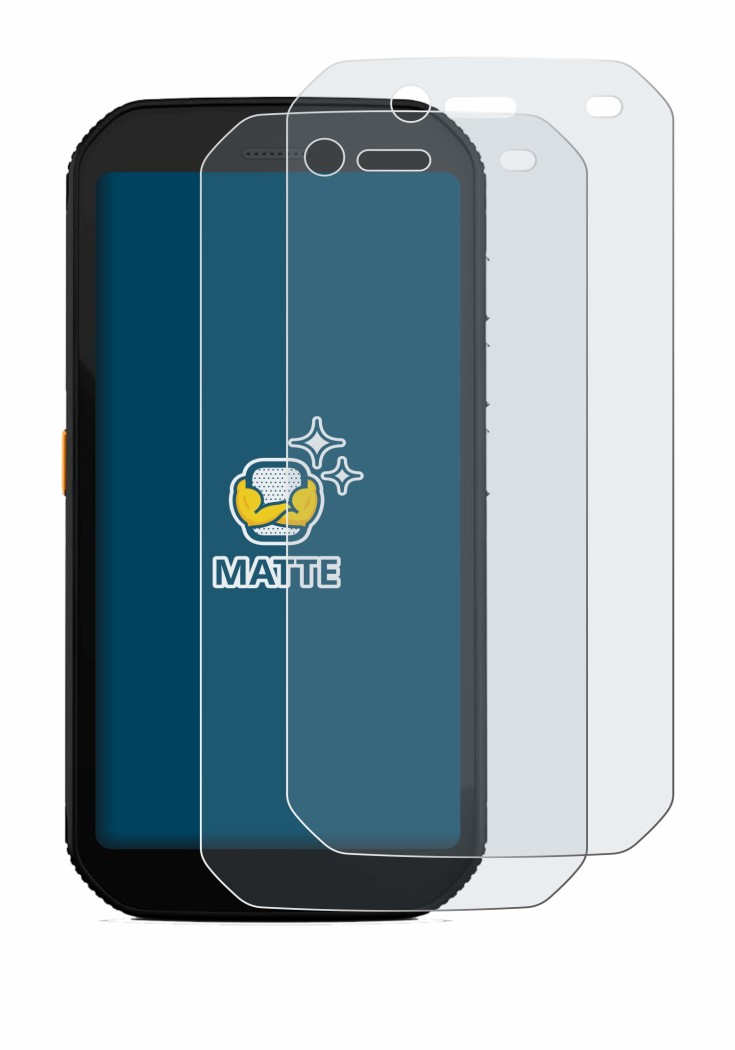 Abbildung des Geräts Caterpillar Cat S42 H+ mit einer Vielzahl des Displayschutzes.