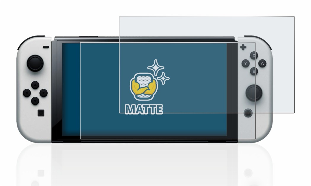 2x BROTECT Matte Film de protection d'écran mat pour Nintendo Switch OLED-Modell