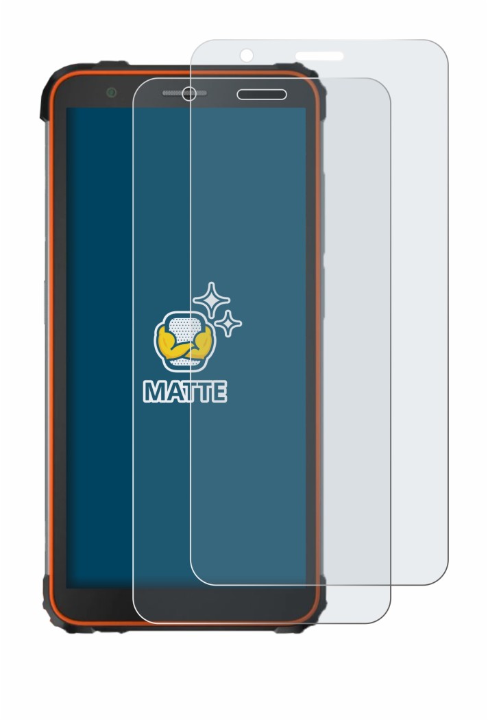 Immagine del dispositivo Blackview BV6600E con un'ampia varietà di protezioni per lo schermo.