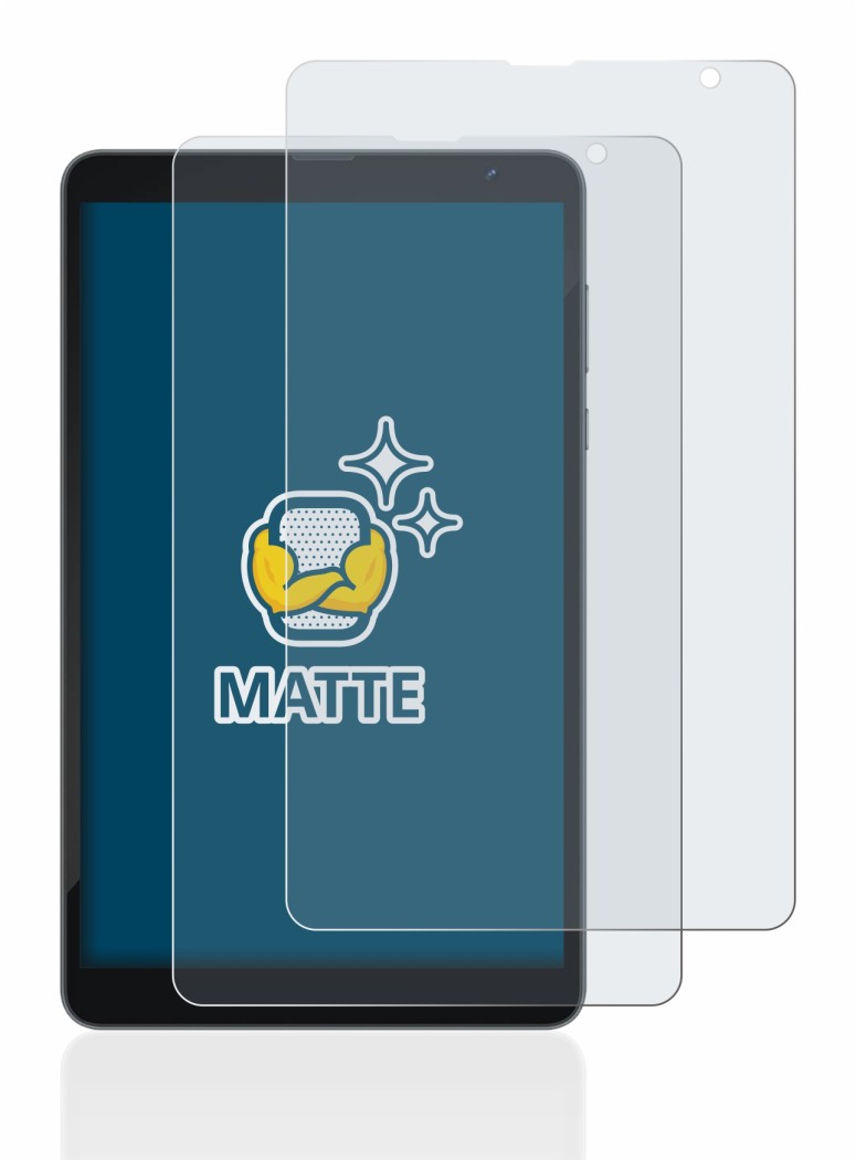 Immagine del dispositivo Blackview Tab 6 con un'ampia varietà di protezioni per lo schermo.