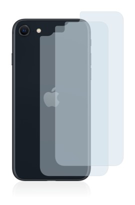 Abbildung des Geräts Apple iPhone SE 3 2022 (Rückseite) mit einer Vielzahl des Displayschutzes.