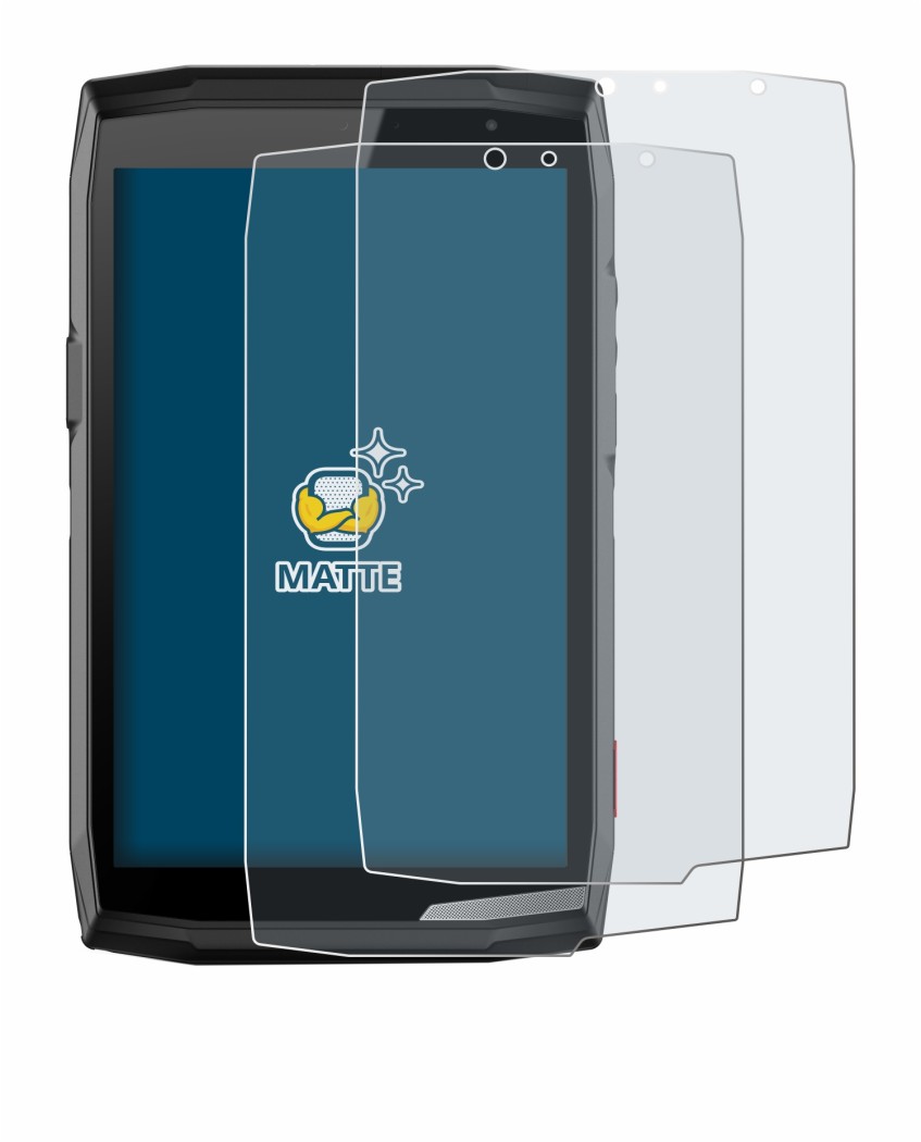 Image de l'appareil Crosscall Core T5 avec une grande variété de protections d'écran.