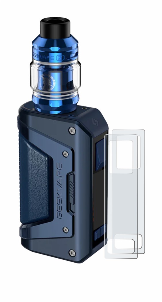 Image of the device GeekVape Aegis Legend 2 L200 with a wide variety of screen protectors.