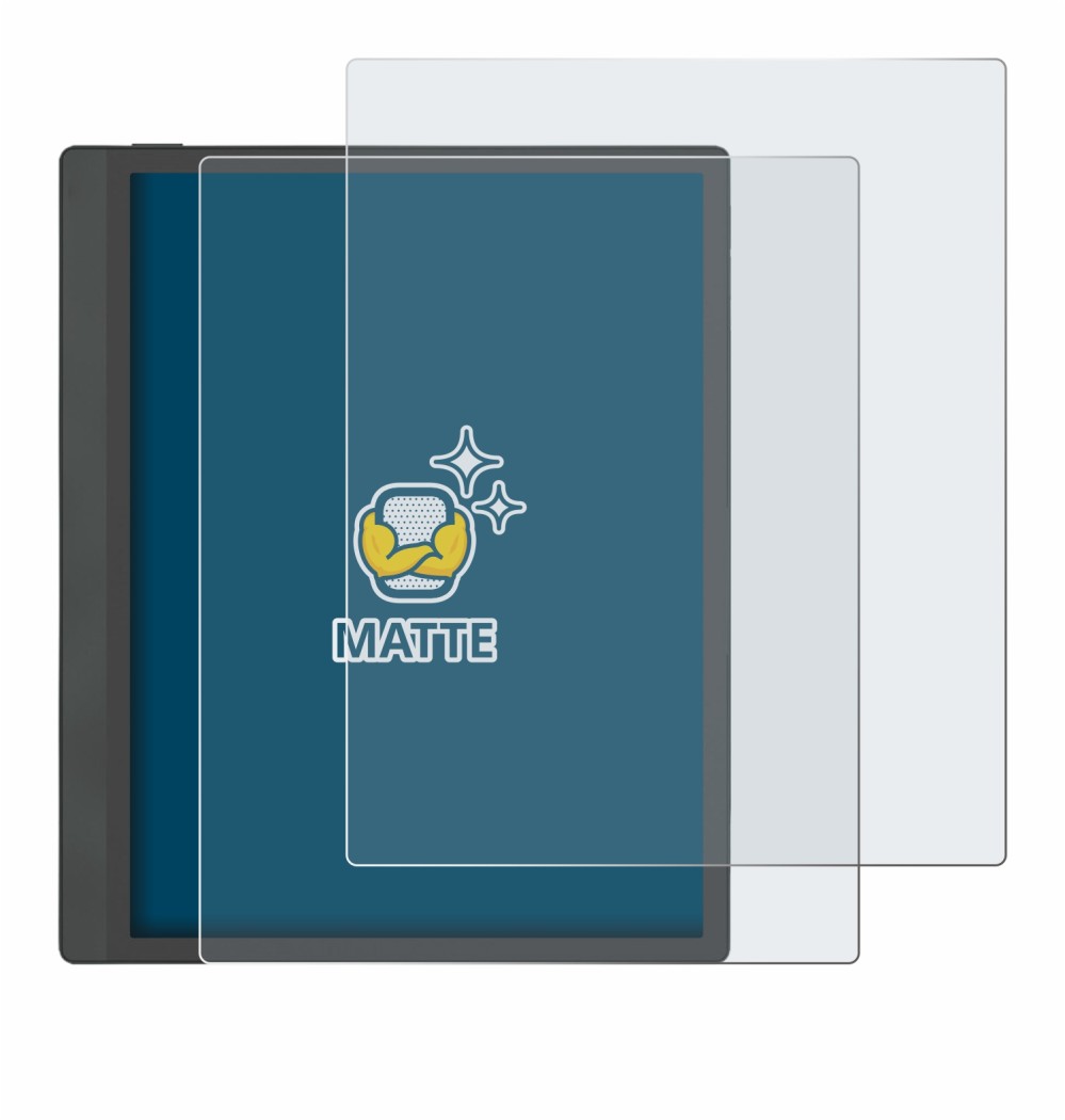 Image of the device Boox Tab Ultra C Pro with a wide variety of screen protectors.