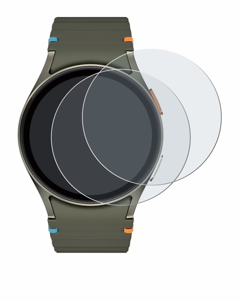 Image of the device Samsung Galaxy Watch 7 (40 mm) with a wide variety of screen protectors.