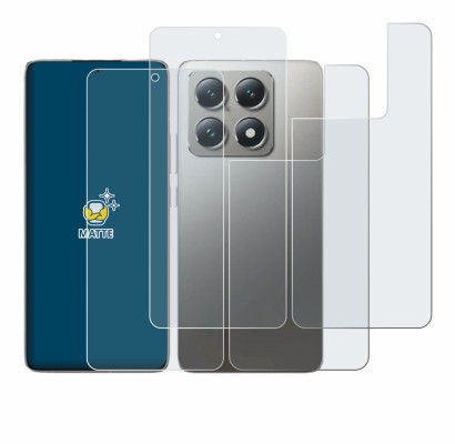 Image de l'appareil Xiaomi 14T Pro (Avant+Arrière) avec une grande variété de protections d'écran.