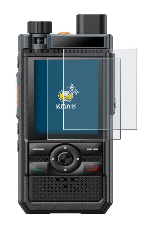 Image of the device Hytera P50 with a wide variety of screen protectors.